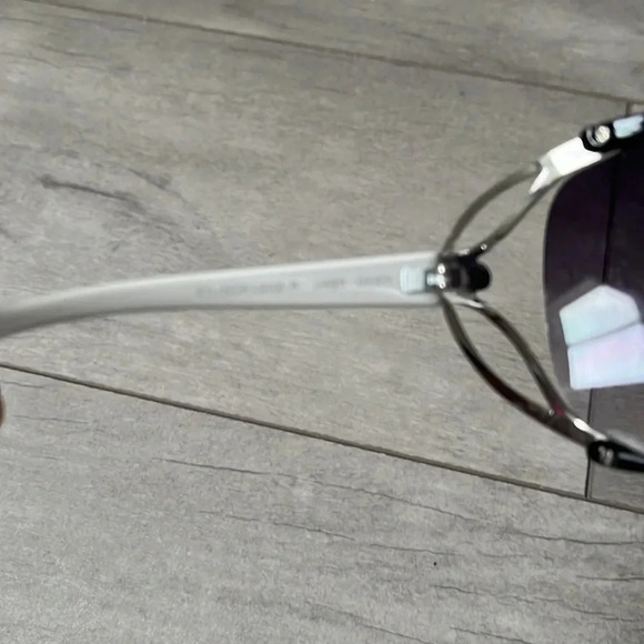 JESSICA SIMPSON NWOT Oversized Sunglasses Black White Silver. - Picture 6 of 7